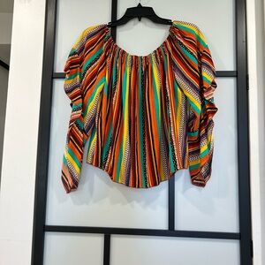 Multicolor Striped Women's Blouse